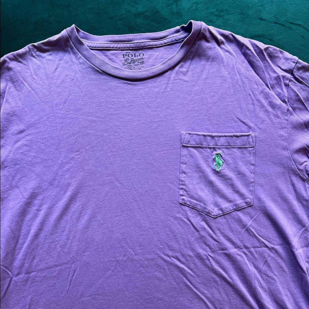 Polo Ralph Lauren pocket tee. Size S. Lavender purple color.